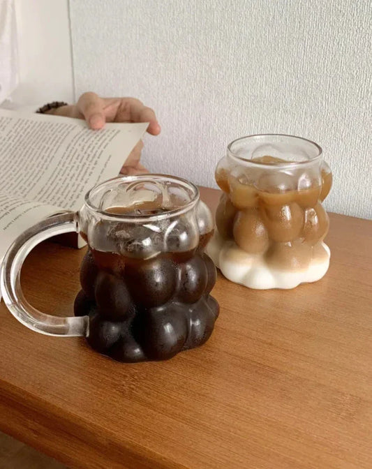 Unique Round Clear Bubble Coffee Mug - Pexav
