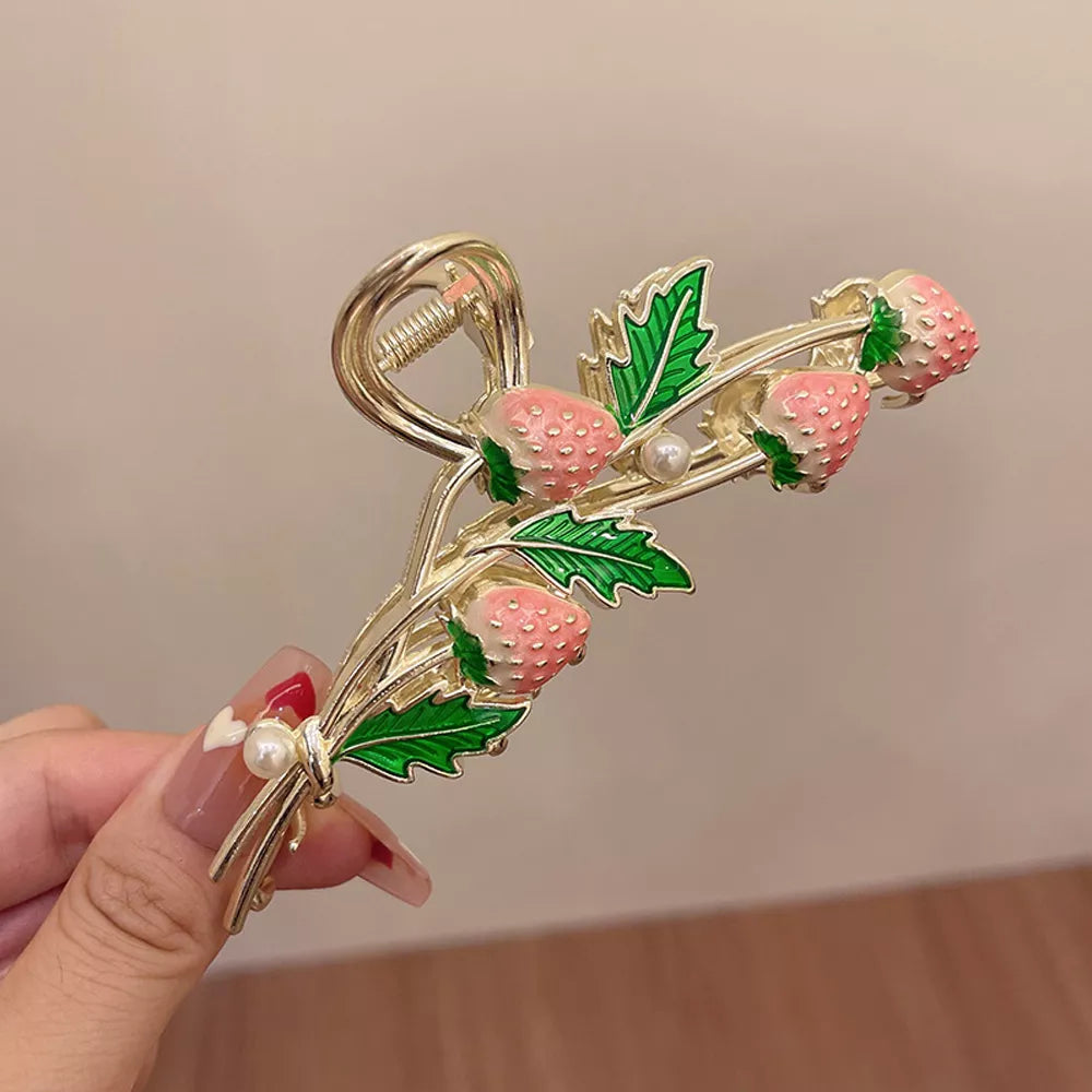 Pretty Flower Hair Slide Clamp