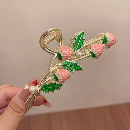 Pretty Flower Hair Slide Clamp