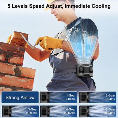 Compact Belt Clip Rechargeable Fan with Long Battery Life