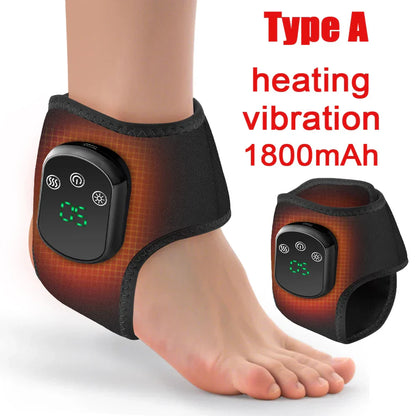 Warm Ankle Massager with Vibration and Timer