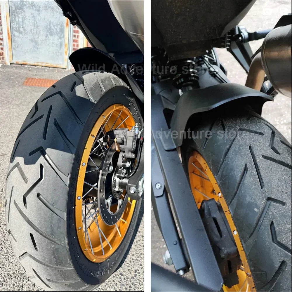 Black Motorcycle Rear Splash Guard Protector