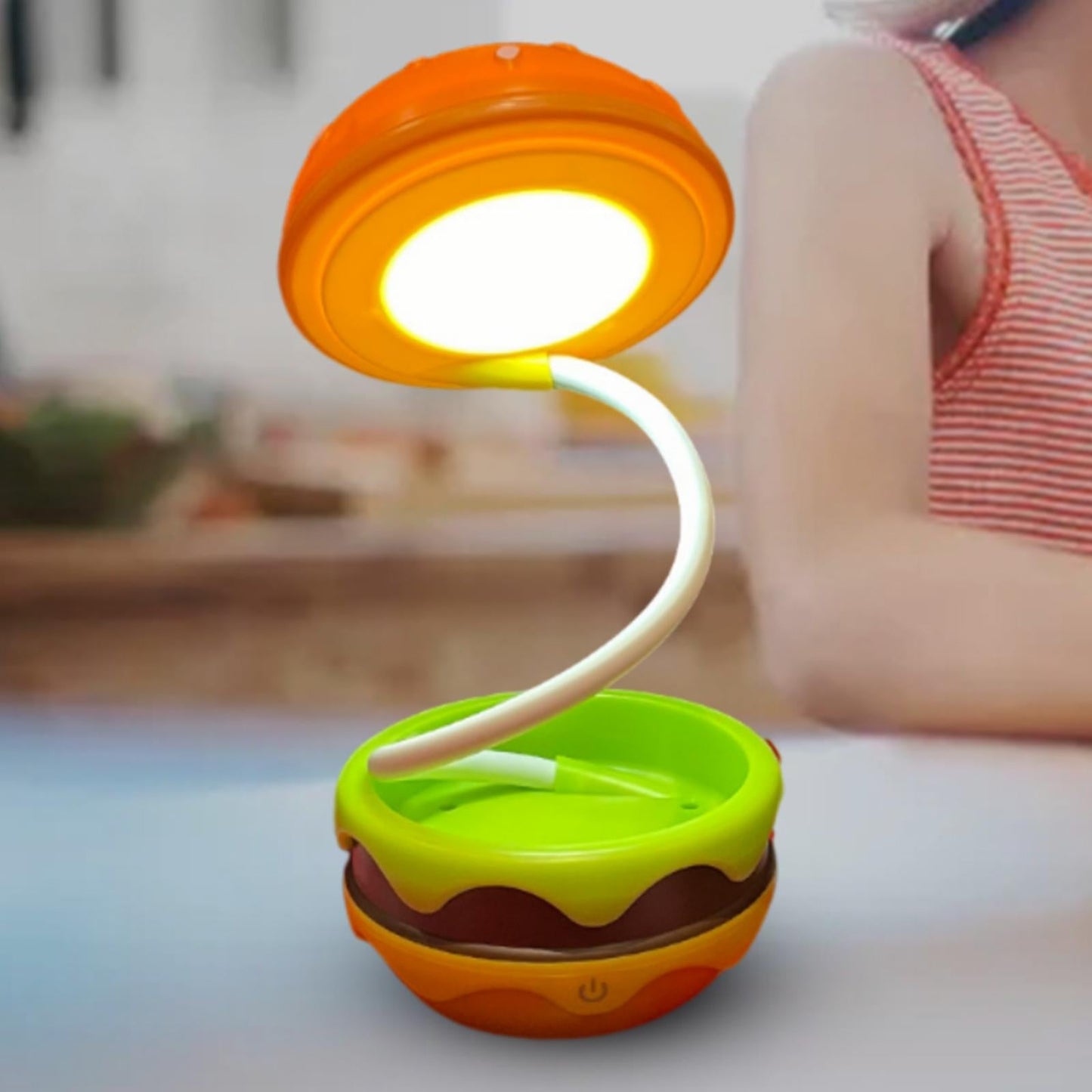 Portable Compact LED Burger Desk Lamp - Pexav