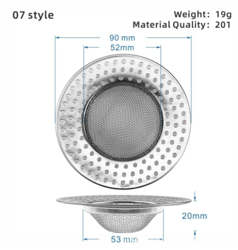 Easy Clean Kitchen Sink Strainer Filter