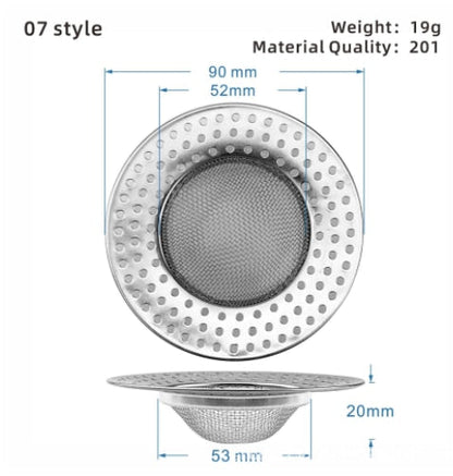 Easy Clean Kitchen Sink Strainer Filter