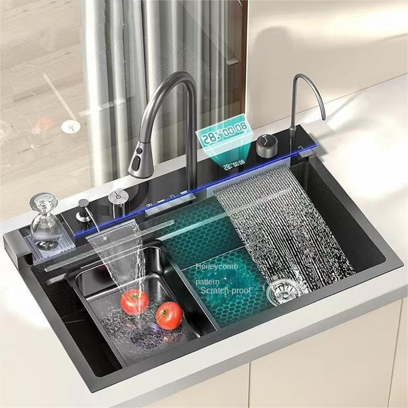 Modern LED Touch Kitchen Faucet - Pexav