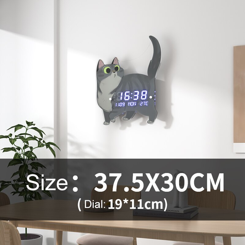 Colorful LED Illuminated Bicycle Wall Clock