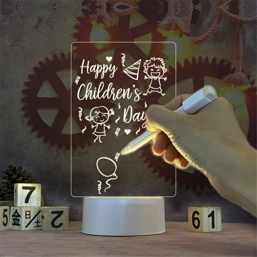 Bright LED Lighted Whiteboard Display Board