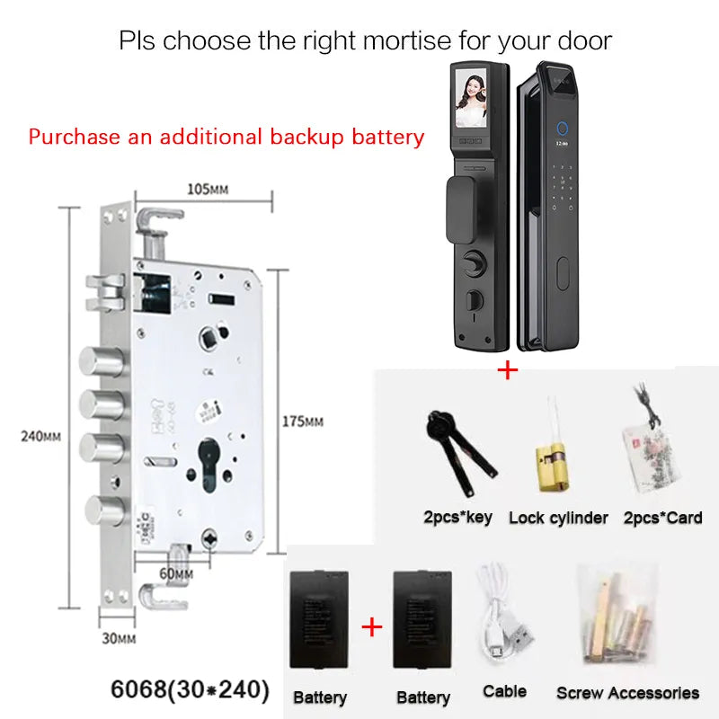 Advanced Biometric Digital Fingerprint Door Lock System