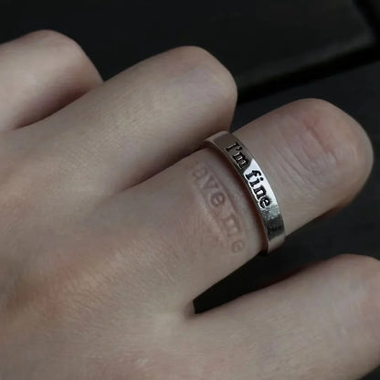 Unique Engraved Matching Couple Ring