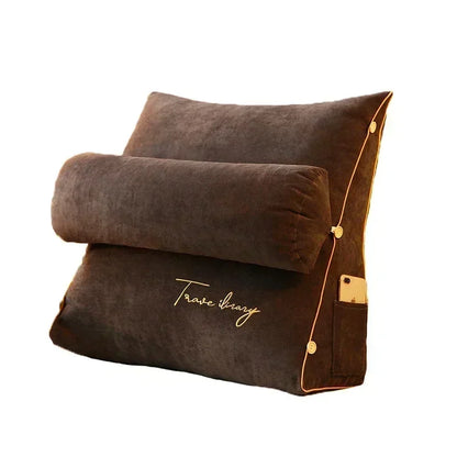 Comfortable Bed Pillow for Reading and TV Support