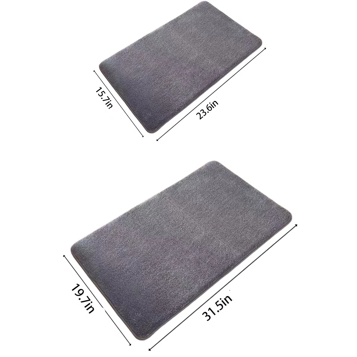 Soft Pink Plush Bathroom Mat