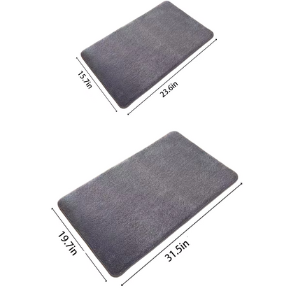Soft Pink Plush Bathroom Mat