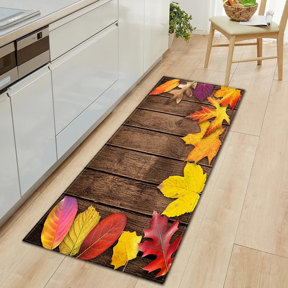 Classic Wooden Style Anti-slip Area Rugs