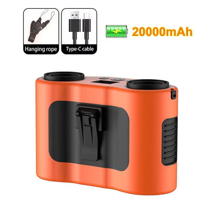 Compact Belt Clip Rechargeable Fan with Long Battery Life