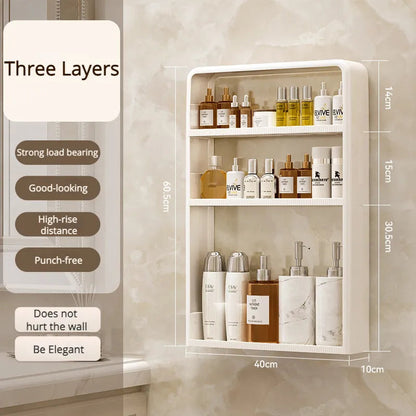 Space Saving Easy Install Bathroom Storage Shelf