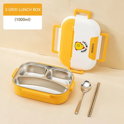 Thermal Compartment Food Grade Metal Lunch Box Set