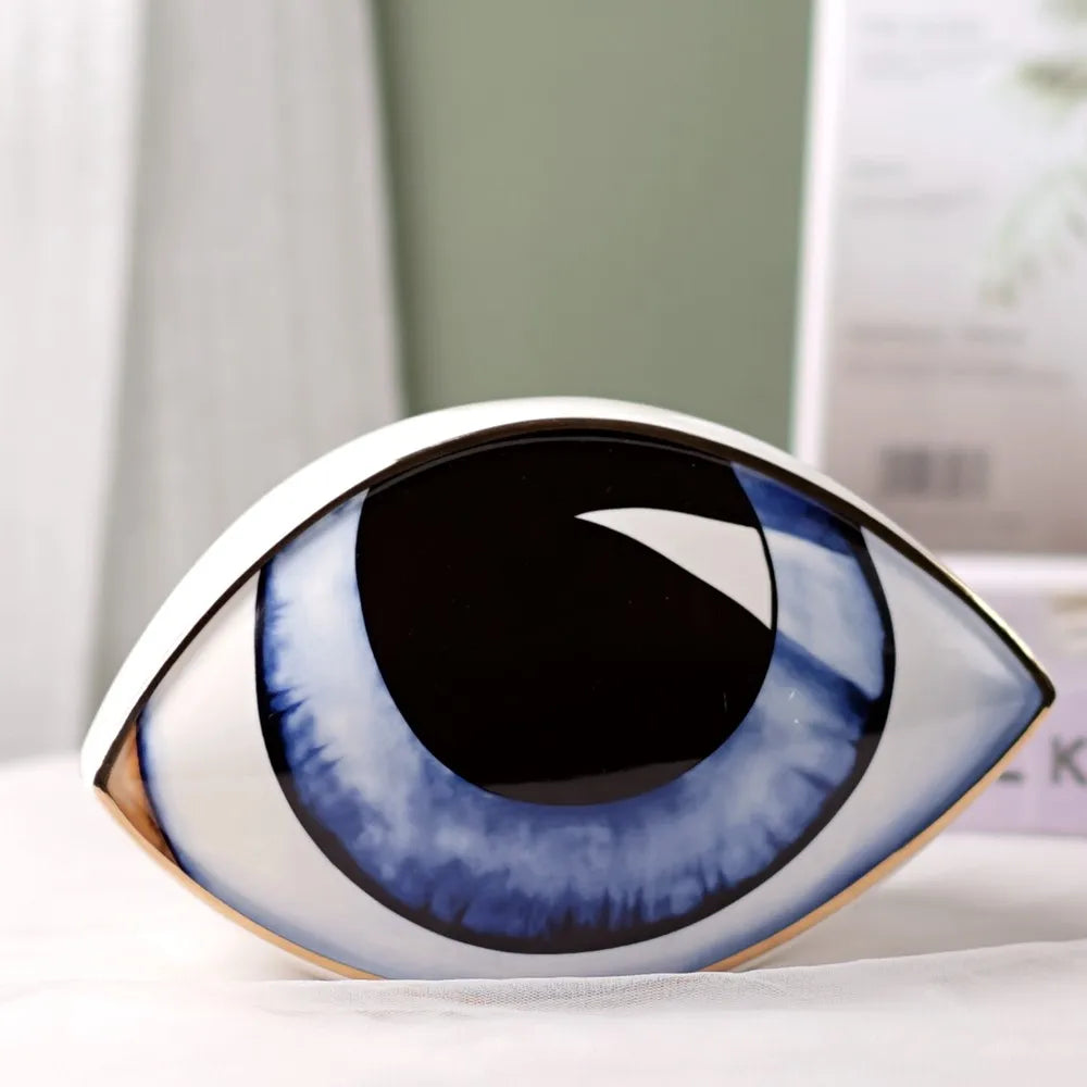 Beautiful Eye Figurine Ceramic Decoration - Pexav