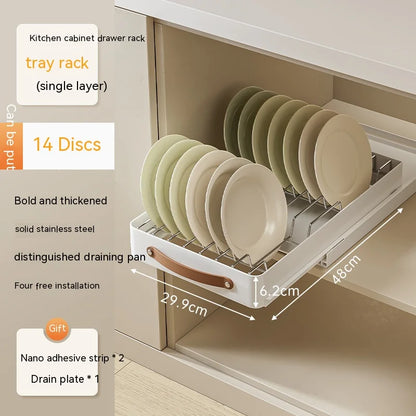 Easy Glide Kitchen Cabinet Storage Organizer Drawer