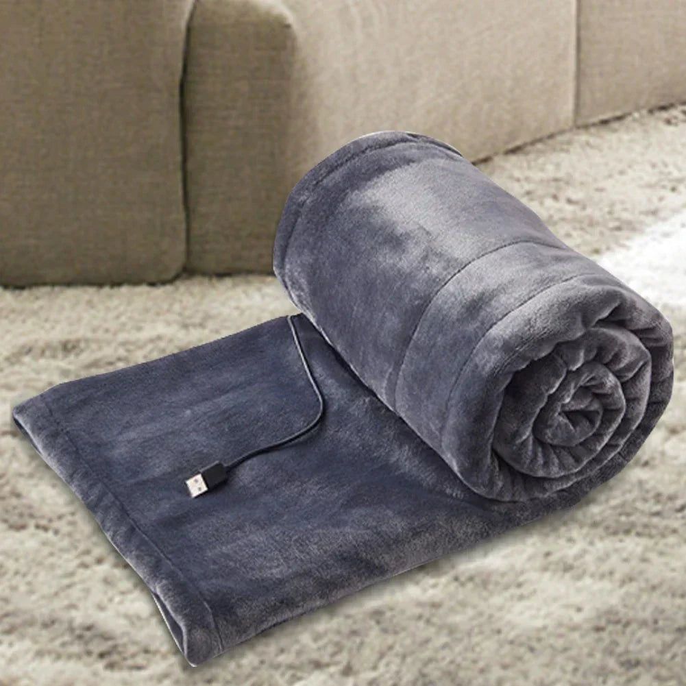 Soft USB Heated Blanket with 3 Temperature Settings