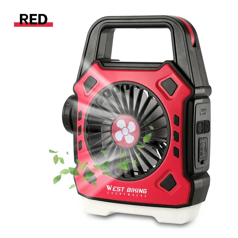 Portable Outdoor LED Fan Lamp