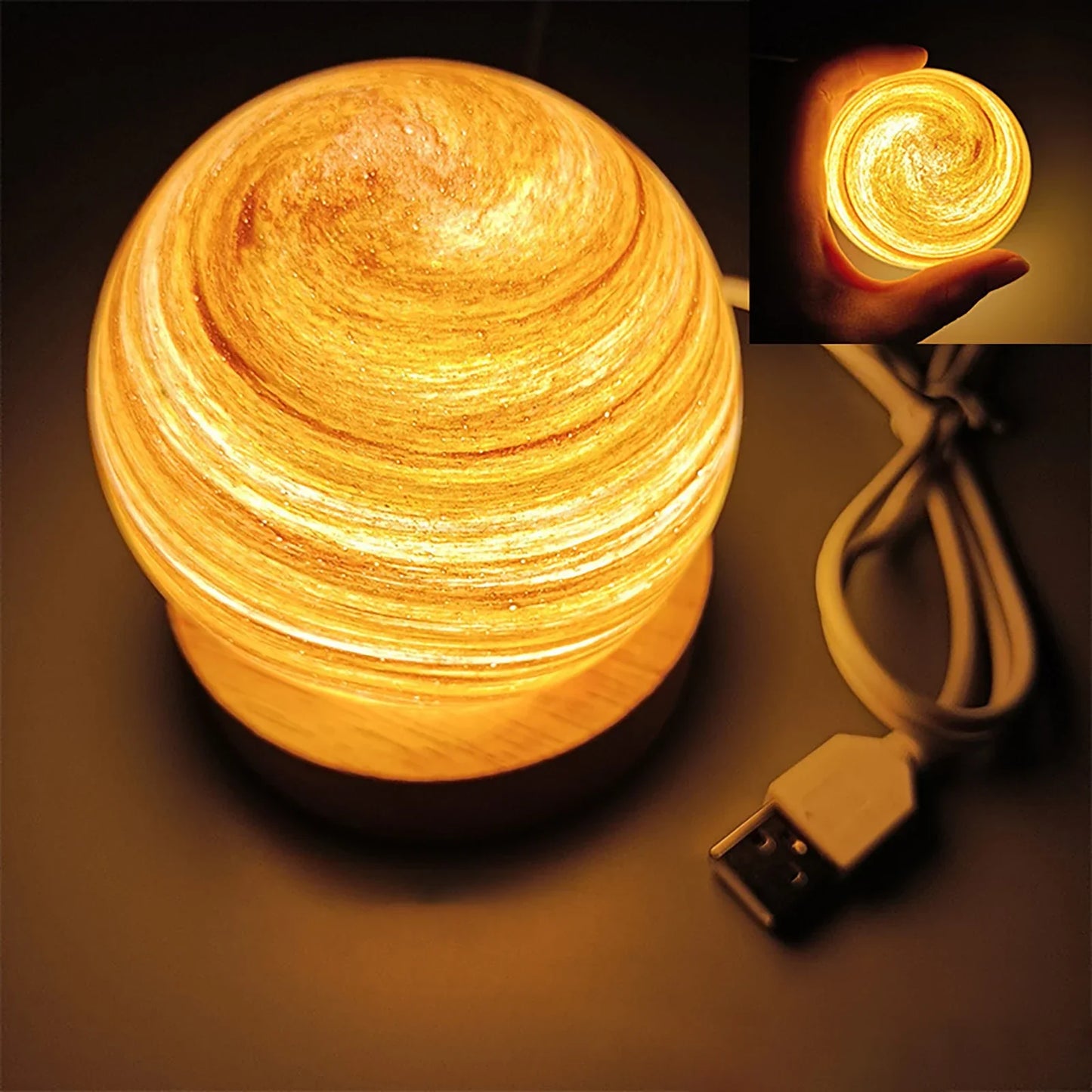 Colorful Galaxy Globe Table Lamp