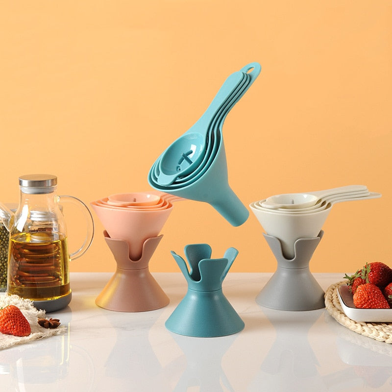 Multifunctional 6in1 Kitchen Funnel Tool Set - Pexav