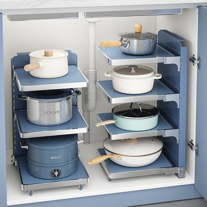 Space Saving Tiered Kitchen Shelf Organizer - Pexav