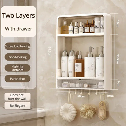 Space Saving Easy Install Bathroom Storage Shelf