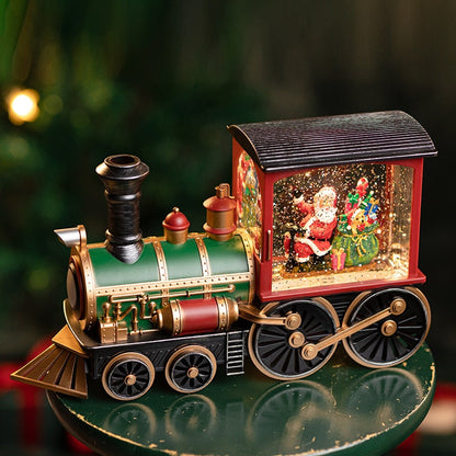 Festive Holiday Musical Train Ornament - Pexav