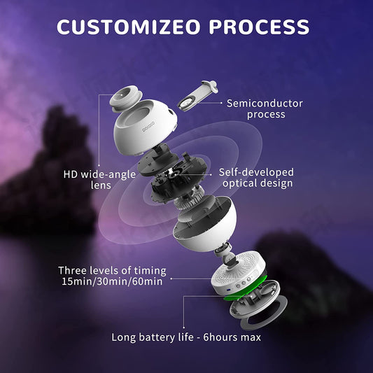 Cosmic Starry Night Sky Projector Lamp - Pexav