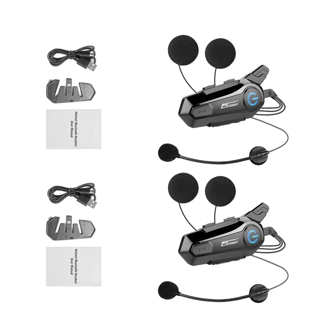 Waterproof Motorcycle Bluetooth Intercom Headset System