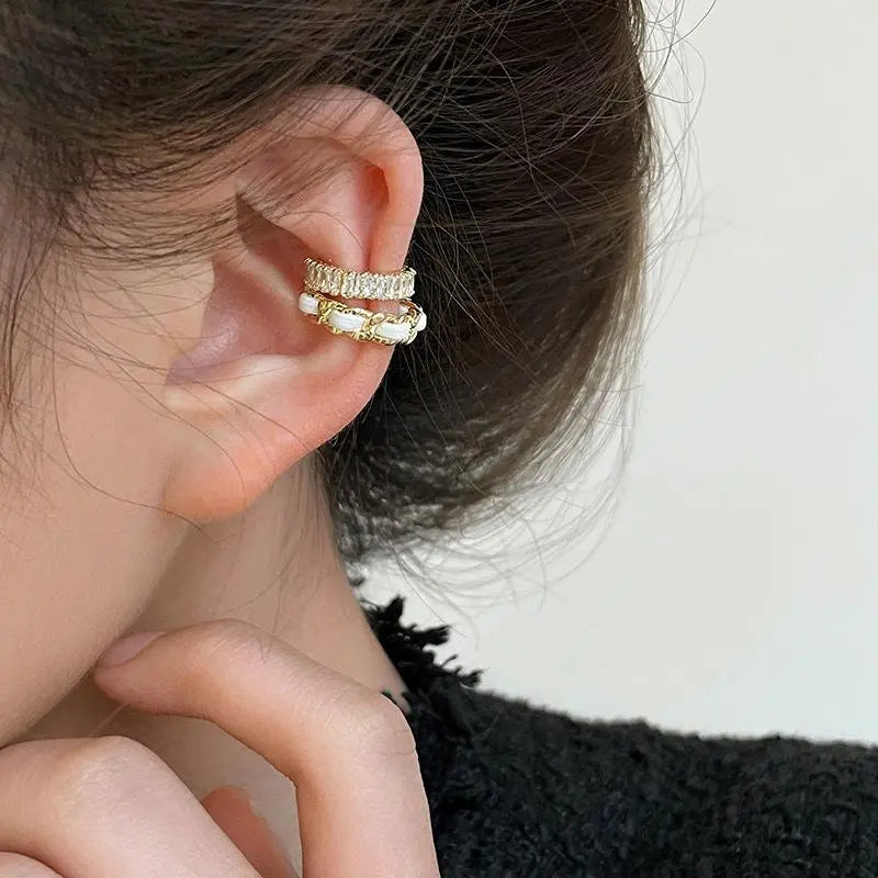 Unique Story Cuff Earrings