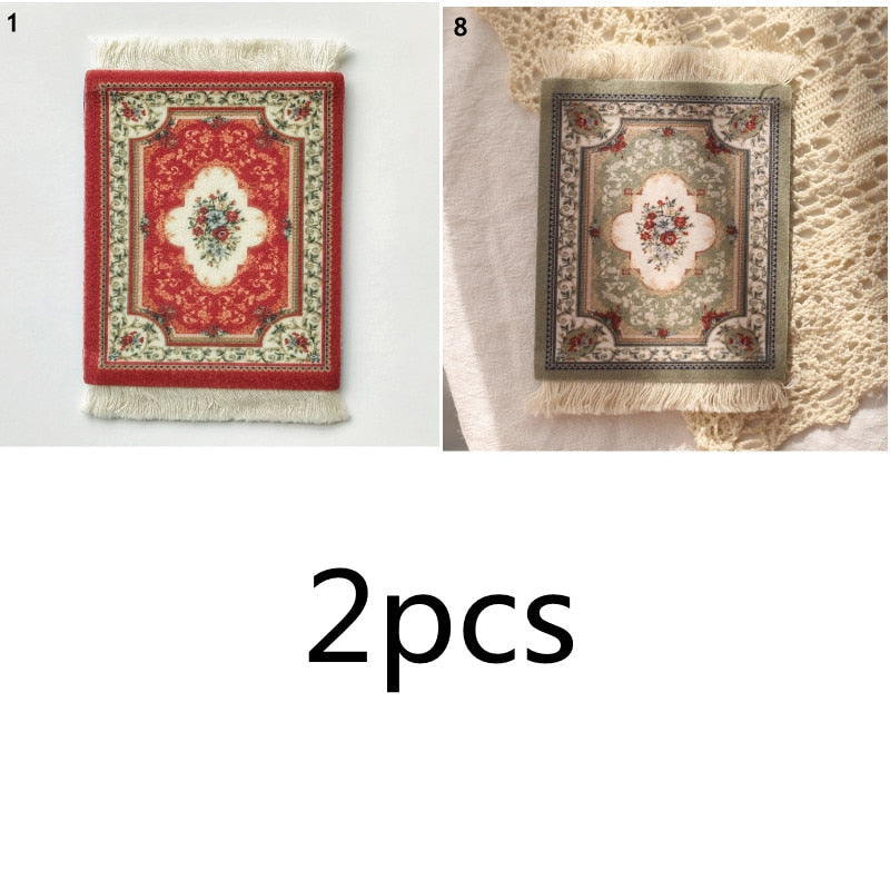 Small Round Rug Style Coffee Table Coaster