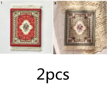 Small Round Rug Style Coffee Table Coaster