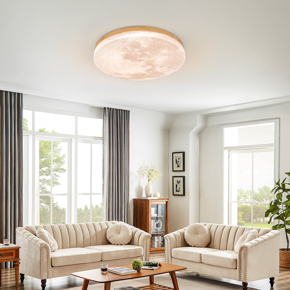 Round Soft Glow Ceiling Lamp Indoor Home Lighting