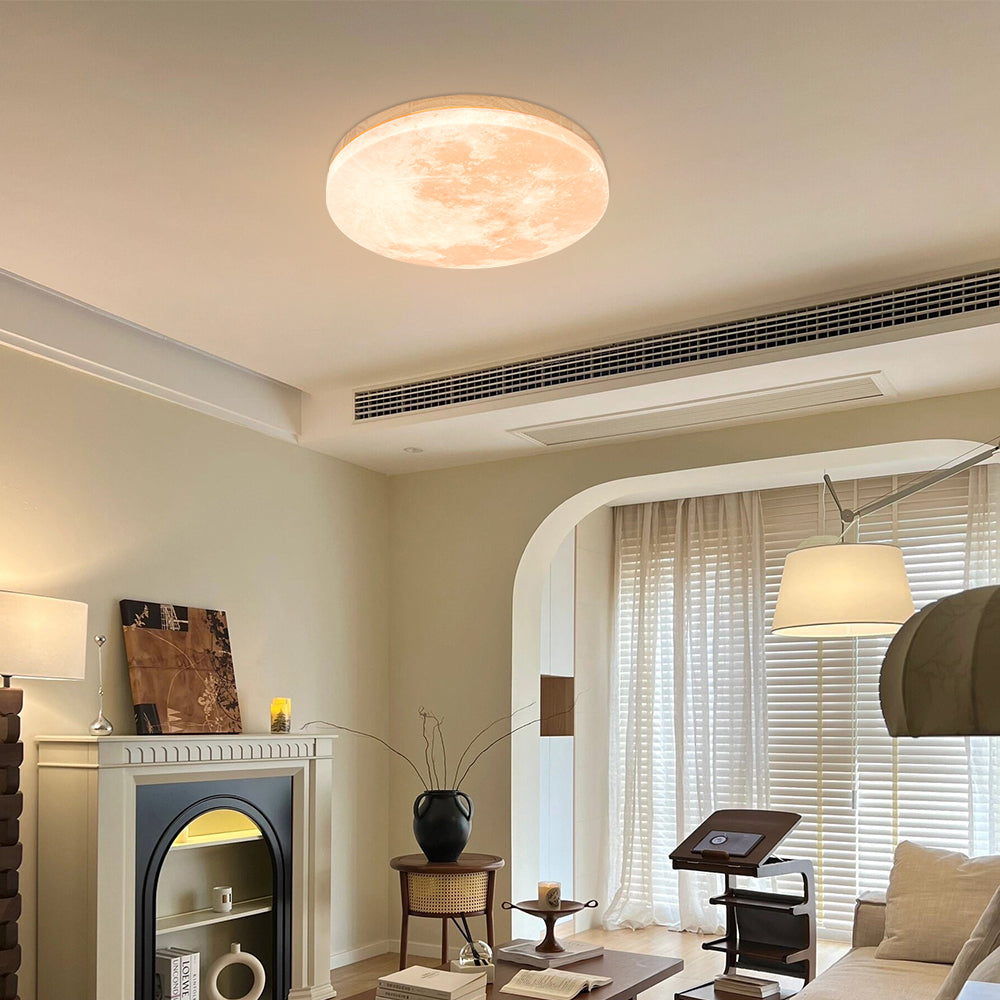 Round Soft Glow Ceiling Lamp Indoor Home Lighting