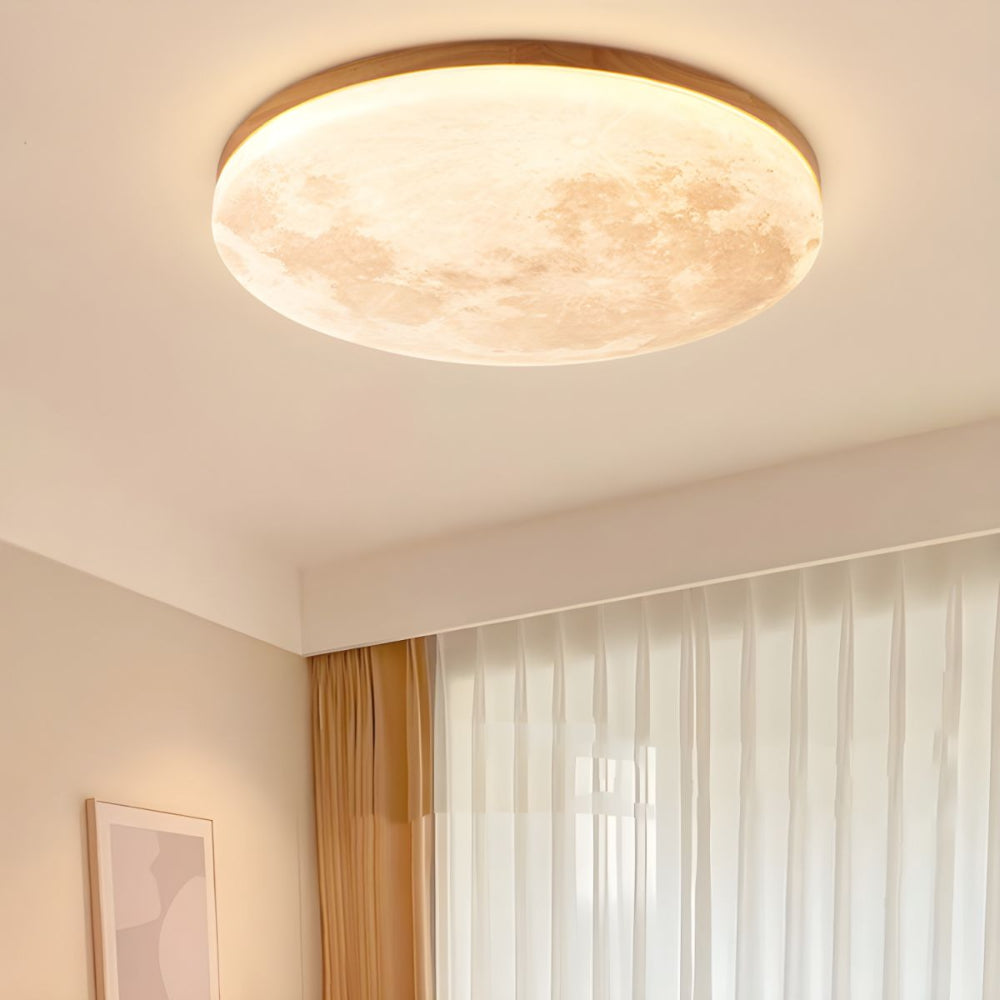 Round Soft Glow Ceiling Lamp Indoor Home Lighting - Pexav