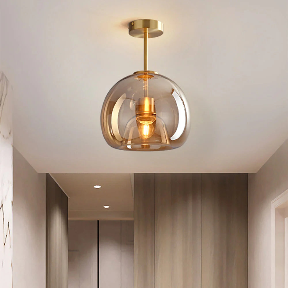 Elegant Brushed Copper Pendant Lamp - Pexav