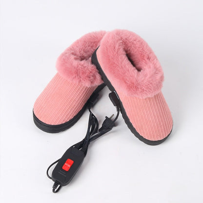 Warm Electric Fleece Slippers