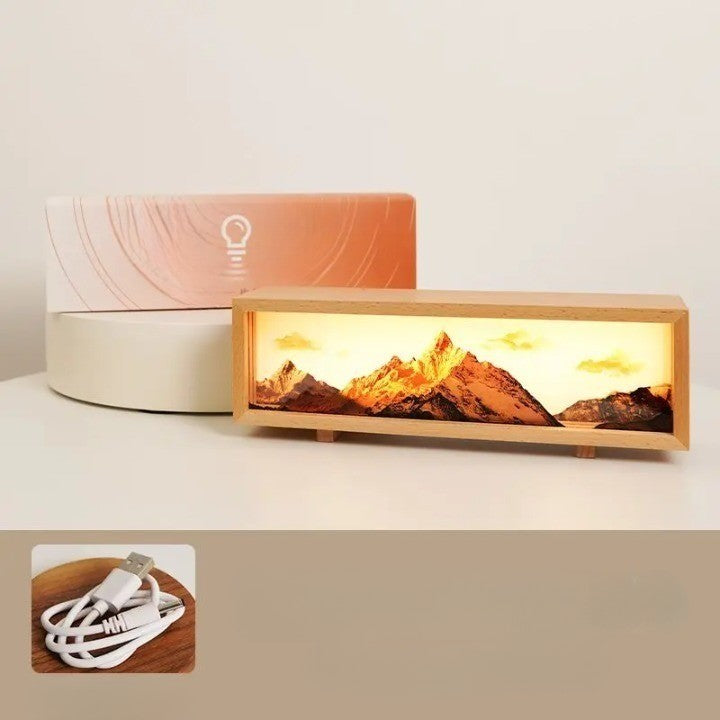 Colorful LED Digital Art Table Lamp