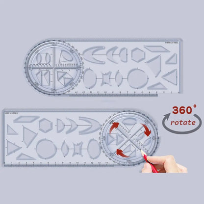 Accurate Pro Multi-Angle Drawing Ruler