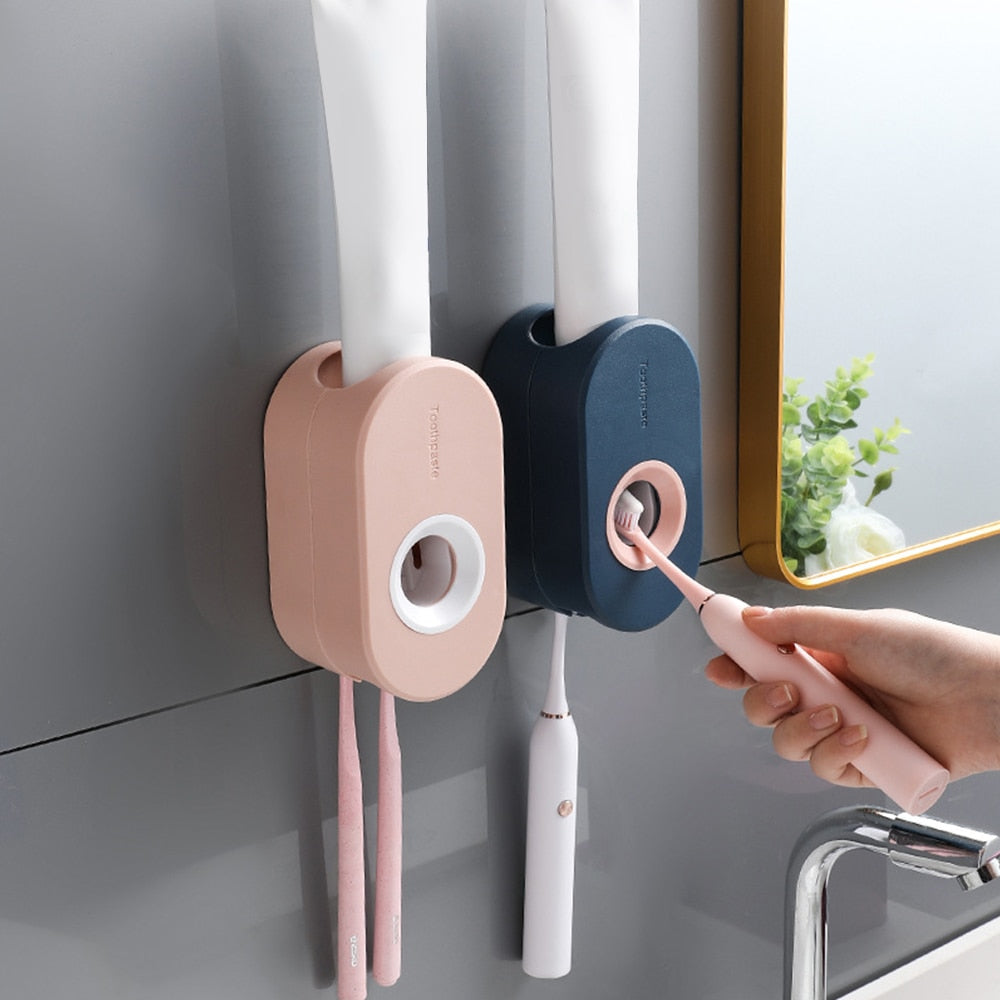 Stylish Bathroom Toothpaste Dispenser Holder - Pexav