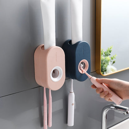 Stylish Bathroom Toothpaste Dispenser Holder - Pexav