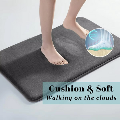 Soft Pink Plush Bathroom Mat