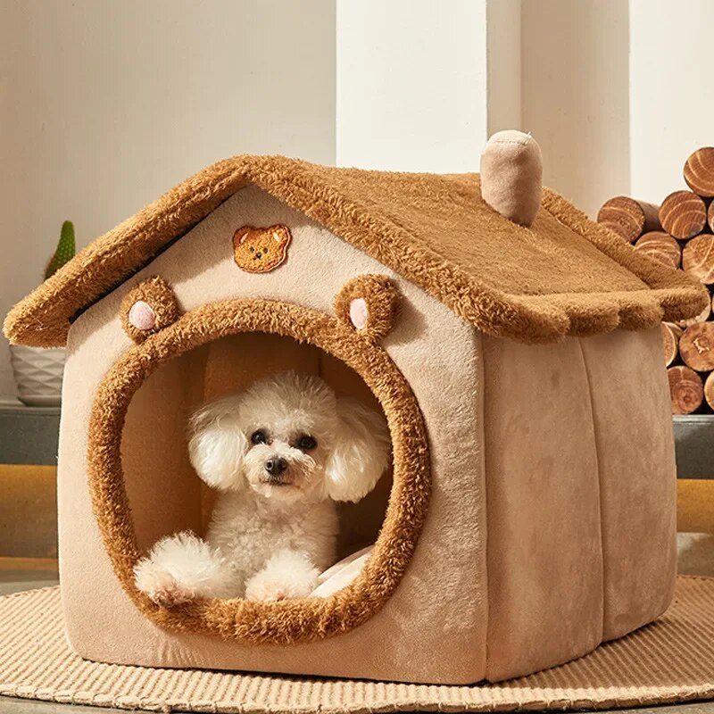 Portable Cozy Pet Bed House - Pexav