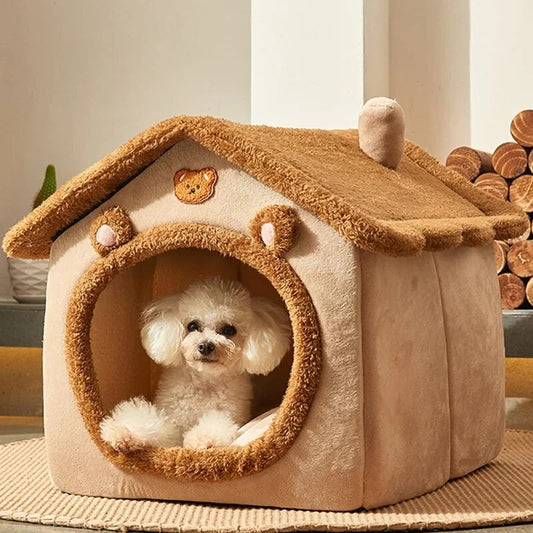 Portable Cozy Pet Bed House - Pexav