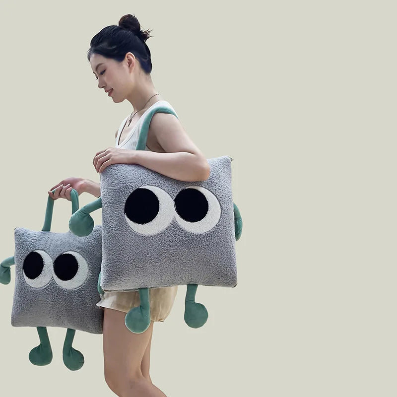 Adorable Plush Travel Blanket Pillow