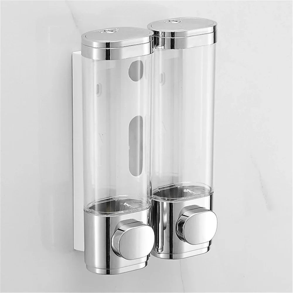 Clear Glass Mounted Soap Dispenser