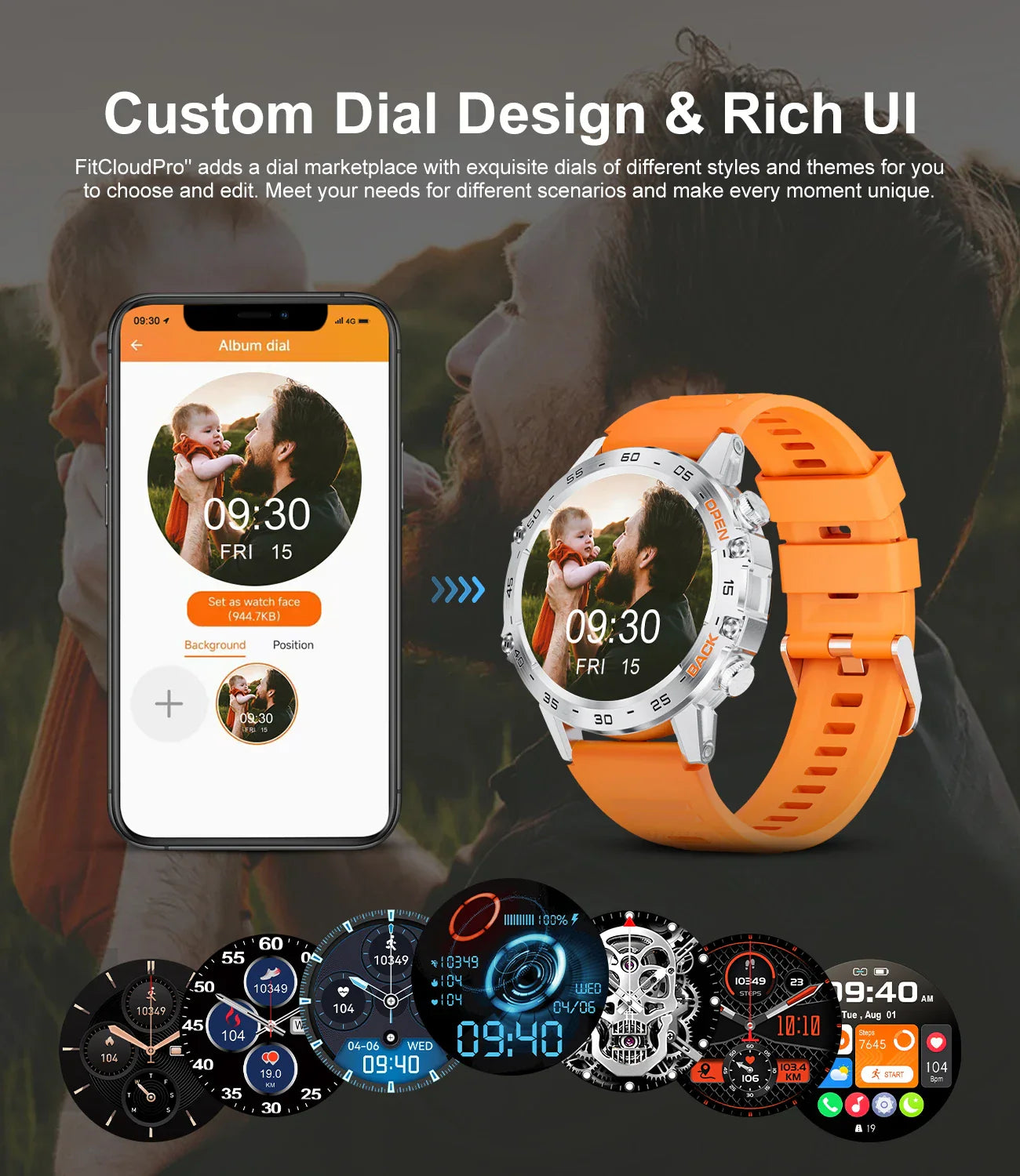 Tough Waterproof Bluetooth Sports Watch